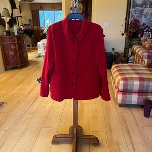 Uniqlo Inez De La Fressange Paris Red Women's Blazer Red Large